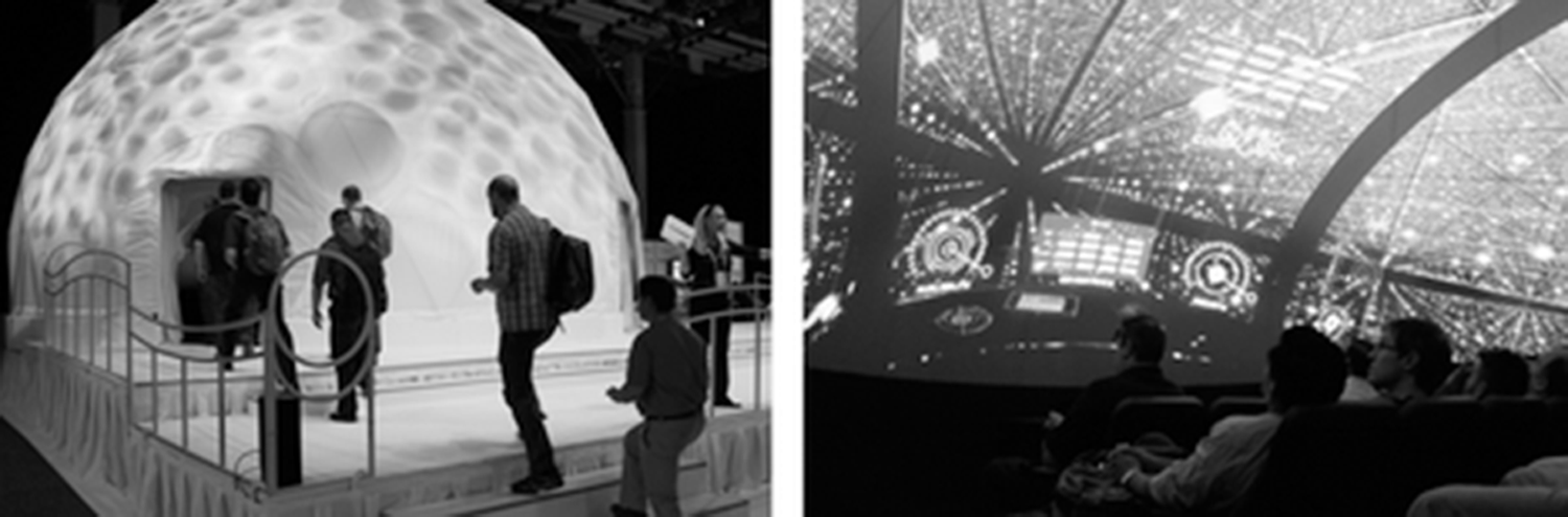 图18. EMC World 2013 外部和内部球幕
