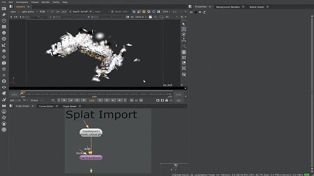 Nuke 17.0 导入高斯泼溅环境的工作流